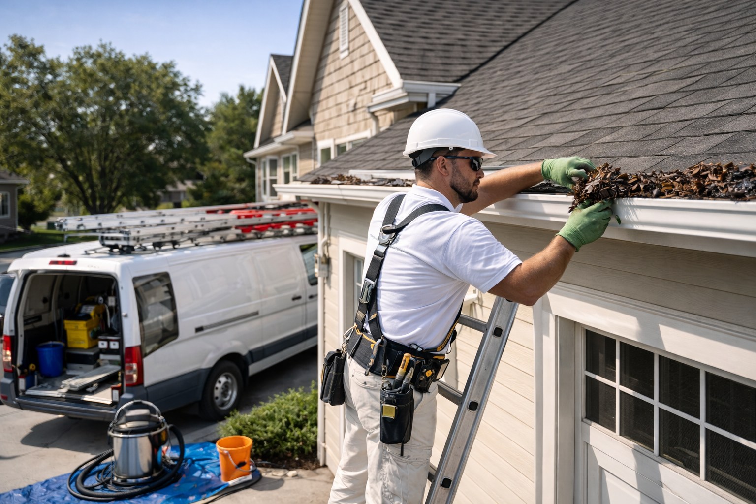 gutter corner detail Miami home