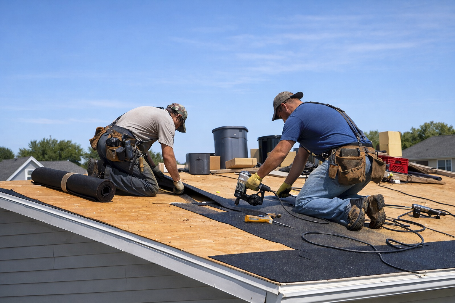 Roofing project in Miami