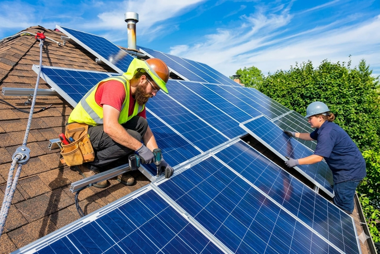 Solar Panel Installation installation detail